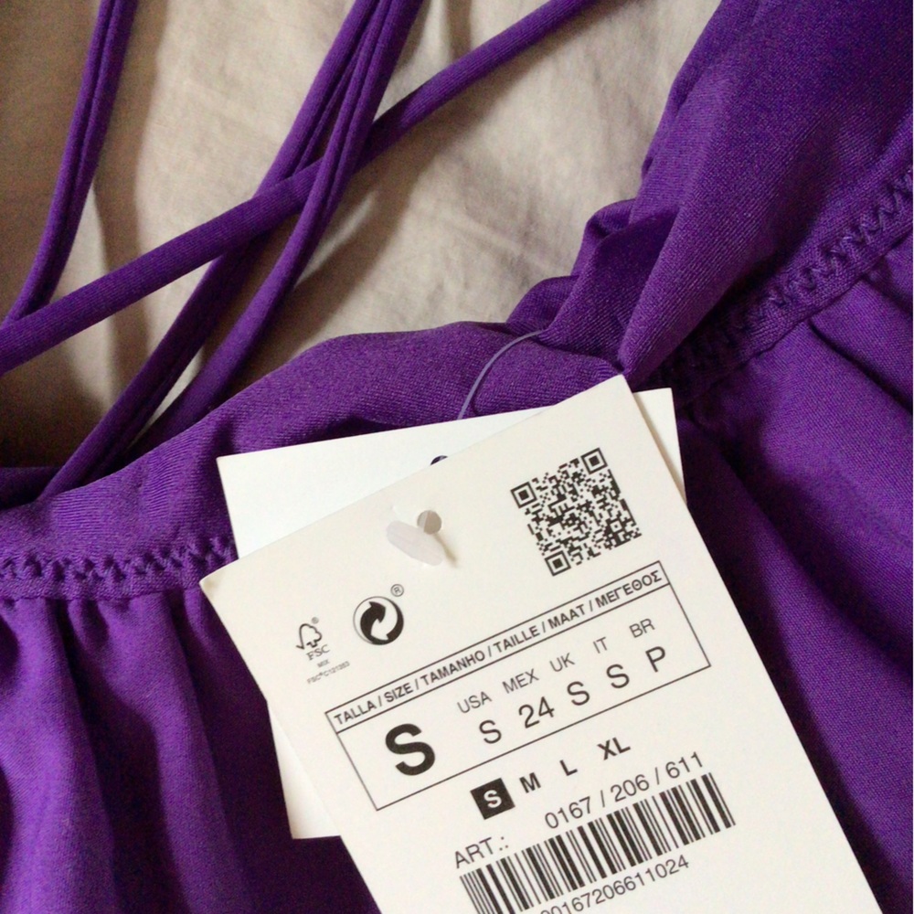 - Zara NWTGS ,Large Ruffle Swimsuit, size small - Picture 8 of 8
